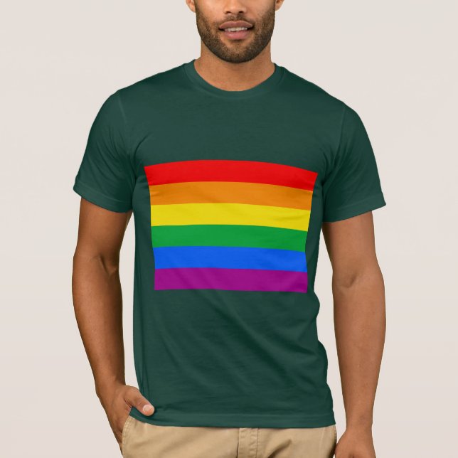 OFFIZIELL GAY PRIDE FLAG T-Shirt (Vorderseite)
