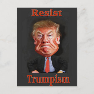 offiziell gegen Trumpismus Postkarte