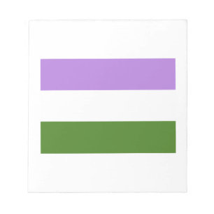 OFFIZIELL GENDERQUEER PRIDE FLAG NOTIZBLOCK