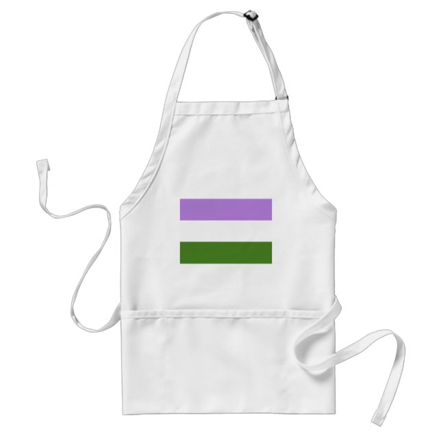 OFFIZIELL GENDERQUEER PRIDE FLAG SCHÜRZE (Vorne)