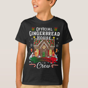 Offiziell Gingerbread House Construction Crew Chri T-Shirt