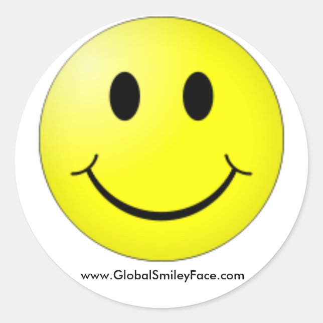 Offiziell GlobalSmileyFace.com Aufkleber (Vorderseite)