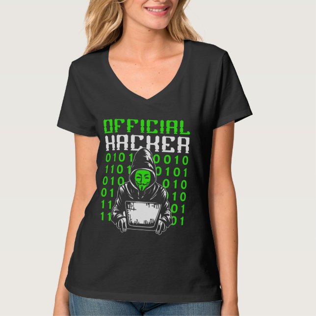 Offiziell Hacker It Hack Hacker Computer Hacker T-Shirt (Vorderseite)