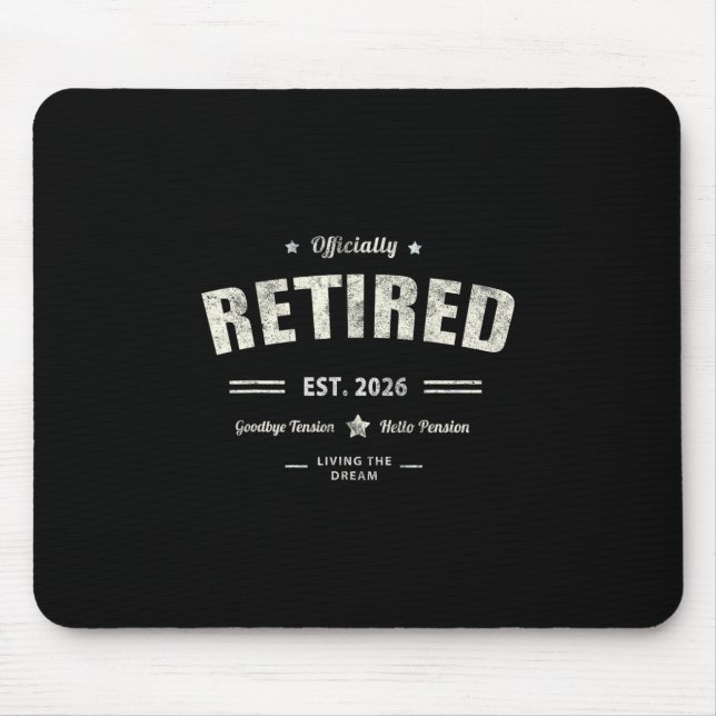 Offiziell im Ruhestand 2026 Mutter Urlaub Mama Fei Mousepad (Vorne)