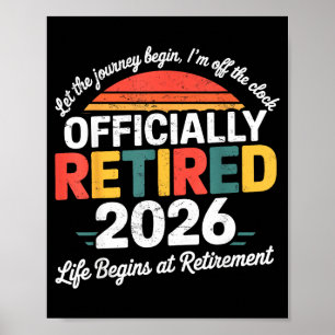 Offiziell Im Ruhestand 2026 Shirt Ruhestand 2026 F Poster