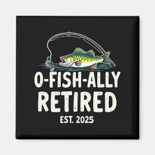 Offiziell Im Ruhestand Est 2025 Ruhestand Angler-V Magnet