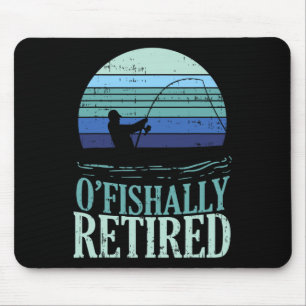 Offiziell Im Ruhestand Fishing Retro Ruhestand Pap Mousepad