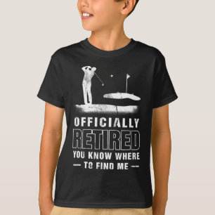 Offiziell-im-Ruhestand Golf-Vater Golf-Rentner Gol T-Shirt