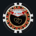 Offiziell in Las Vegas Pokerchips<br><div class="desc">Poker Chip im Casino-Stil. Offiziell verheiratet in Las Vegas bereit für Sie zu personalisieren. Das Gastgeschenk ist in Rot, Gold und Schwarz gehalten und ist für das Ehepaar oder Ihren Gast bestimmt. ✔ Hinweis: Nicht alle Vorlagenbereiche müssen geändert werden. 📌 Wenn Sie weitere Anpassungen benötigen, klicken Sie bitte auf den...</div>