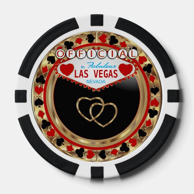 Offiziell in Las Vegas Pokerchips (Vorderseite)