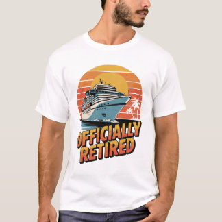 Offiziell in Rente Kreuzfahrt Sonnenuntergang T-Shirt