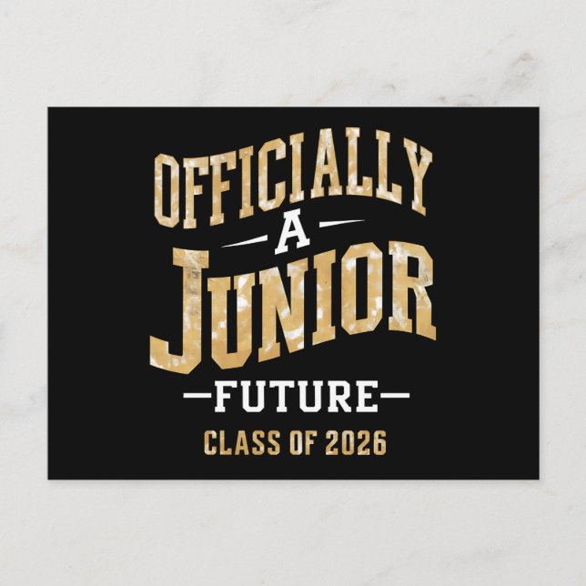 Offiziell Junior Future Class 2026 Postkarte (Vorderseite)