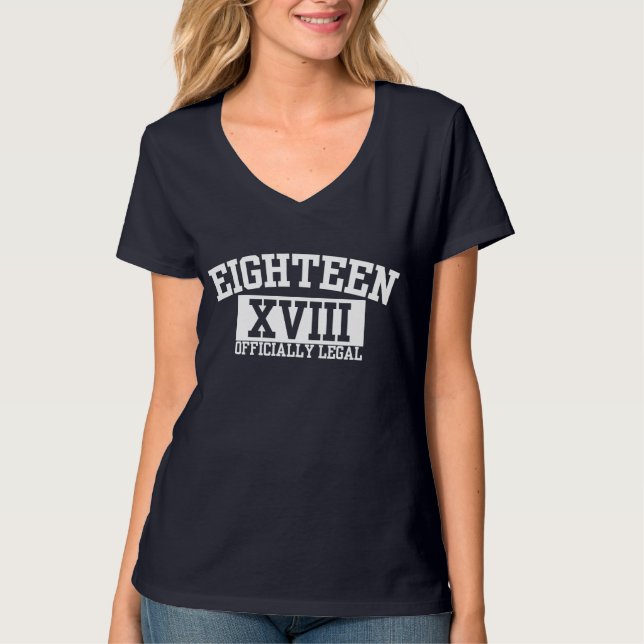 Offiziell legales 18. T-Shirt des (Vorderseite)