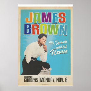 Offiziell lizenzierte James Brown Mr Dynamite Musi Poster
