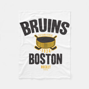 Offiziell lizenzierter Boston Bruins Hockey-Puck W Fleecedecke