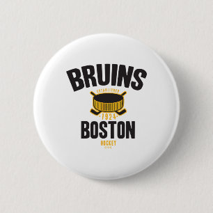 Offiziell lizenzierter Boston Bruins Hockeypuck we Button