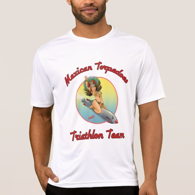 OFFIZIELL: Mexikaner Torpedoes Triathlon-Team T-Shirt (Vorderseite)
