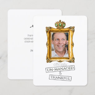 offiziell nicht verwaltete Renten-Dankeskarte