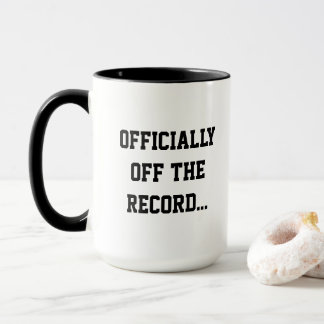 "Offiziell Off The Record" Gerichtsreporter Kaffee Tasse