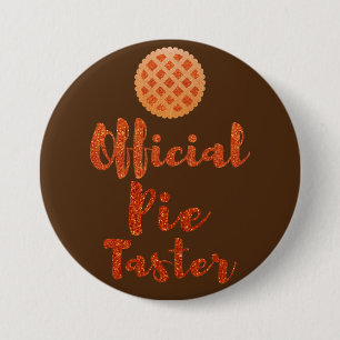 Offiziell Pie Taster Erntedank Button