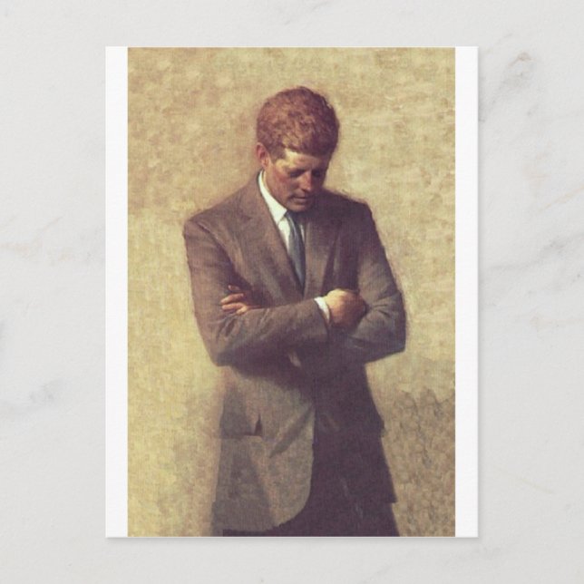 Offiziell Portrait John F. Kennedy Postkarte (Vorderseite)