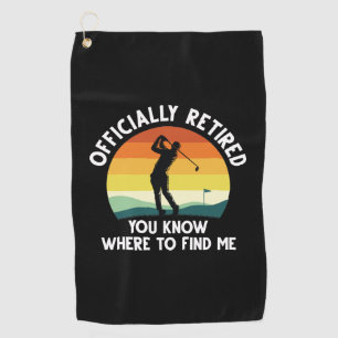 Offiziell remüde Golf Golfhandtuch