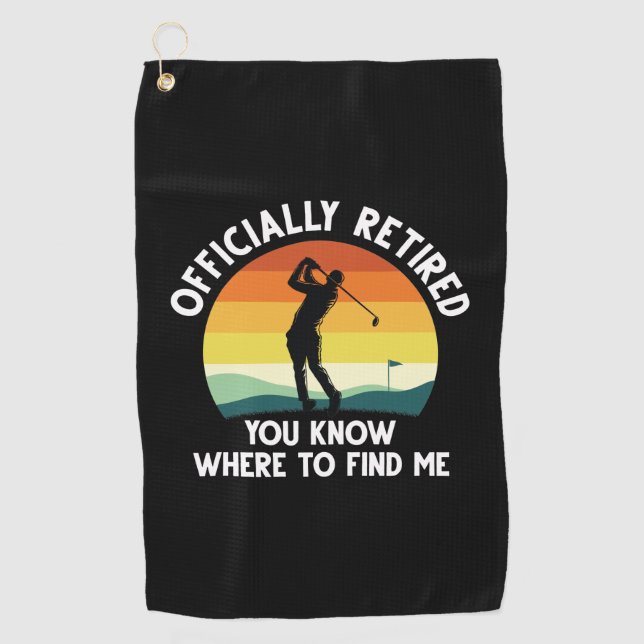Offiziell remüde Golf Golfhandtuch (Vorderseite)