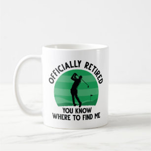 Offiziell remüde Golf Kaffeetasse