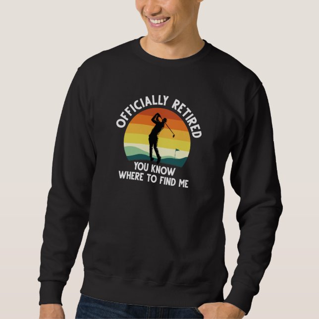 Offiziell remüde Golf Sweatshirt (Vorderseite)