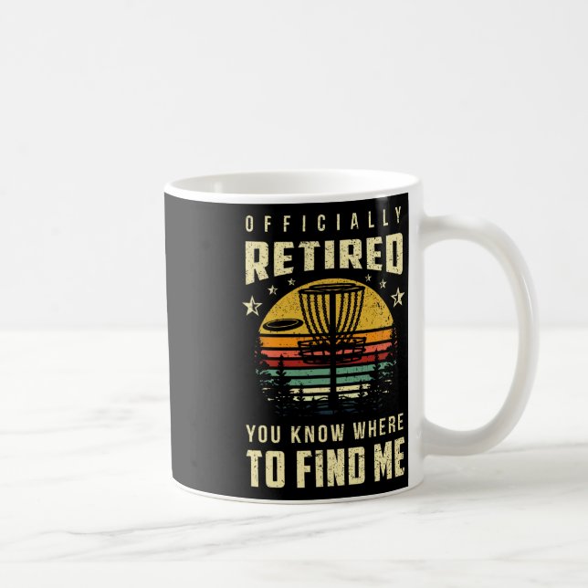 Offiziell Ruhestands Disc Golf Geschenk Frisbee Ge Kaffeetasse (Rechts)