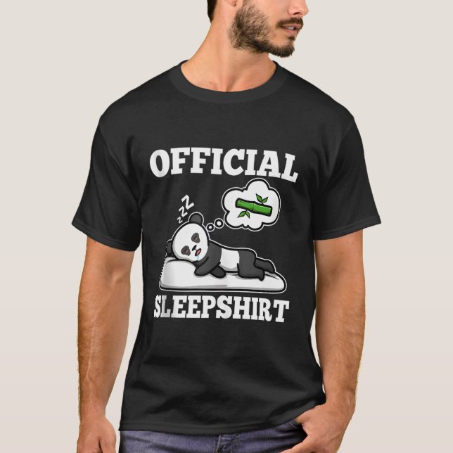 Offiziell Sleep Panda T-Shirt (Vorderseite)