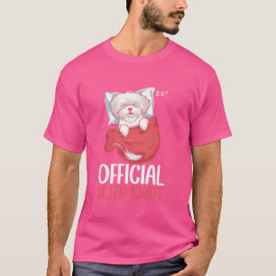 Offiziell Sleepshirt Malteser Hund PJ Schlafnappin T-Shirt