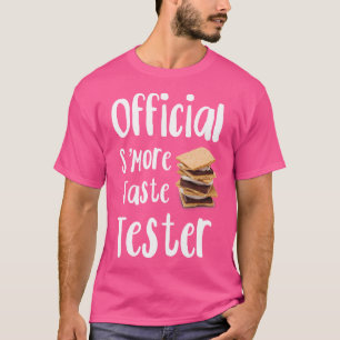 Offiziell S'More Taste Tester Campfire Smores Leck T-Shirt
