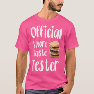 Offiziell S'More Taste Tester Campfire Smores Leck T-Shirt