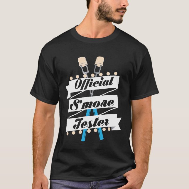 Offiziell Smore Tester Funny Campfire Camping T-Shirt (Vorderseite)