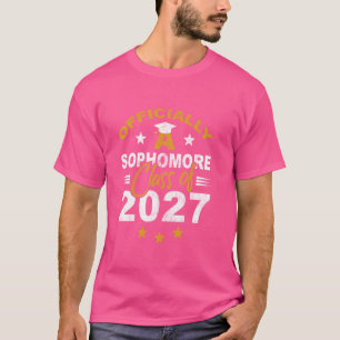 Offiziell Sophomore Class 2027 Funny Graduate F T-Shirt