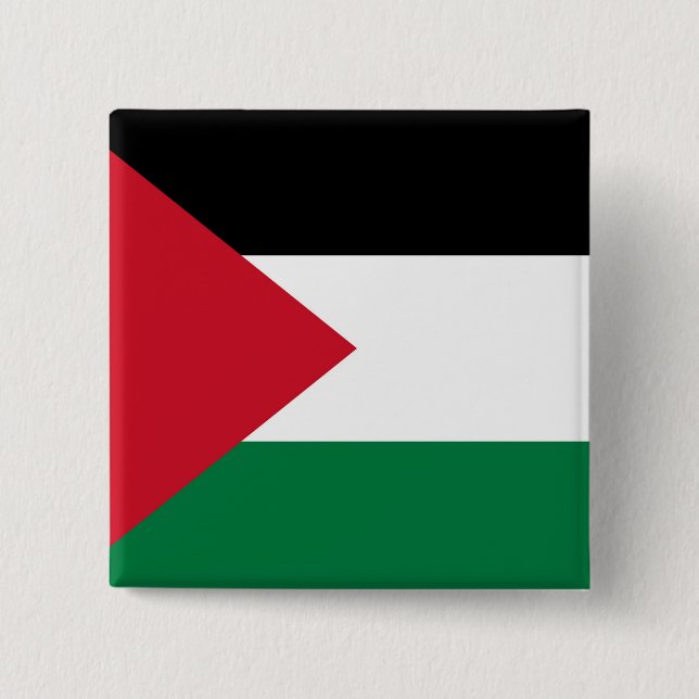 offiziell Staat der palästinensischen Landesflagge Button (Vorderseite)