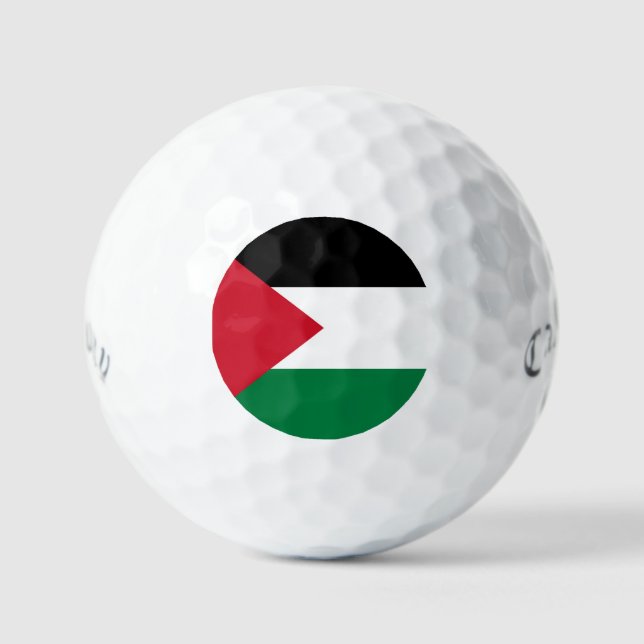 offiziell Staat der palästinensischen Landesflagge Golfball (Vorderseite)