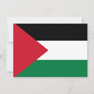 offiziell Staat Palästina Landesflagge Dankeskarte