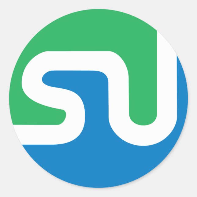 Offiziell StumbleUpon-Logo Runder Aufkleber (Vorderseite)