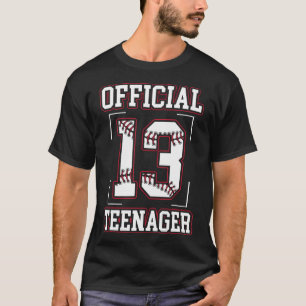 Offiziell Teenager 13. Geburtstag Junge Party Base T-Shirt