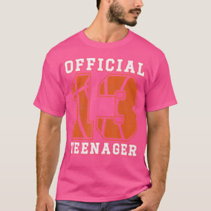Offiziell Teenager 13. Geburtstag Junge Party Bask T-Shirt