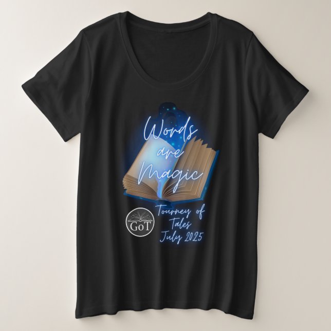 Offiziell Tourney of Tales Juli 2025 T - Shirt (Design vorne)
