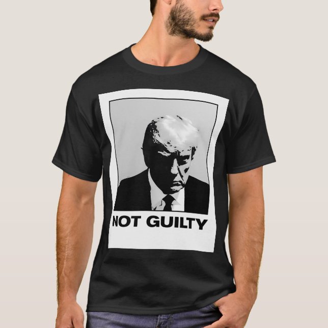 Offiziell Trump Mugshot Real Trump Mugshot Not Gui T-Shirt (Vorderseite)