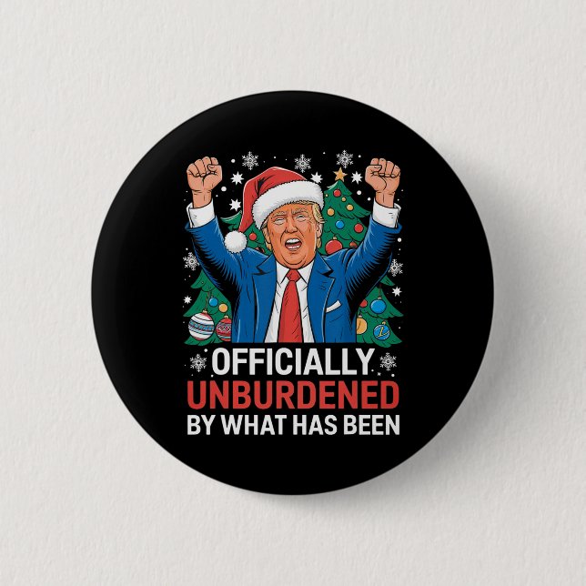 Offiziell unbelastet durch das, was Donald Trum wa Button (Vorderseite)