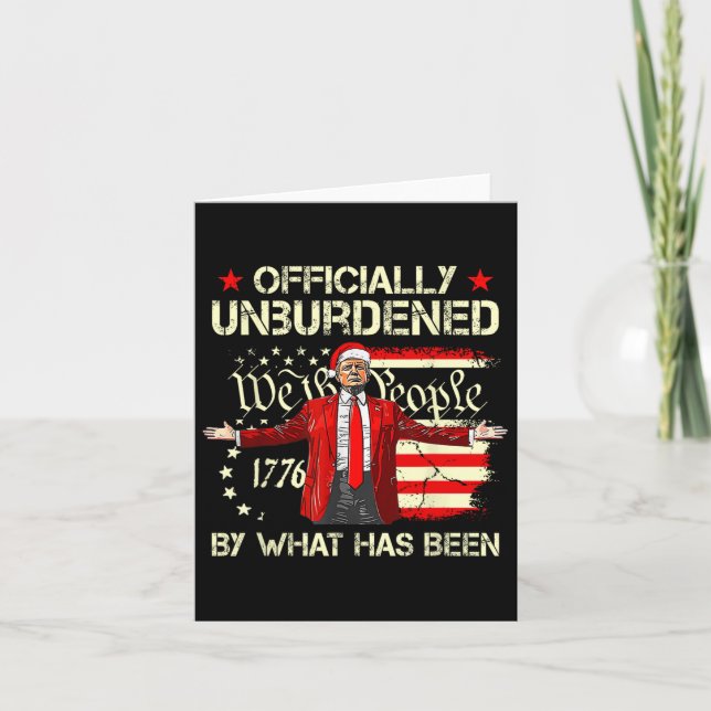 Offiziell unbelastet durch das, was Trump Victo wa Karte (Vorderseite)