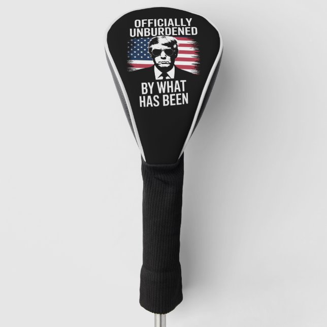 Offiziell unbelastet durch das, was Trump war Golf Headcover (Vorderseite)