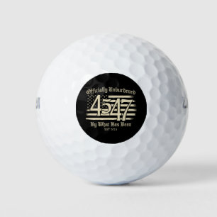 Offiziell unbelastet durch Trump 45 47 Golfball
