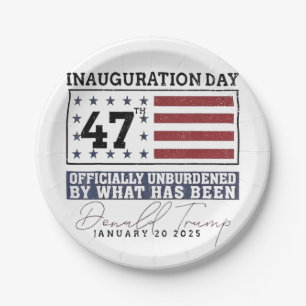 Offiziell unbelastet durch Trump 47 Pappteller