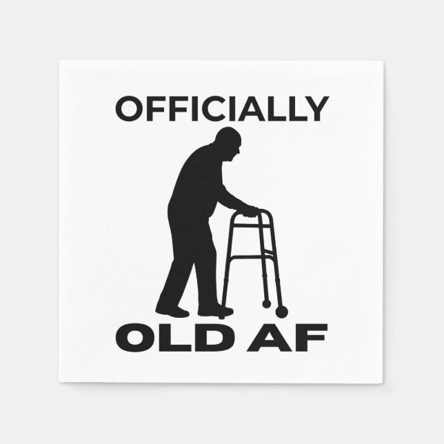 Offiziell uralt AF Serviette (Vorderseite)